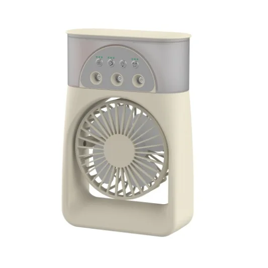 Rechargeable Humidifier Cooling Fan  3 Hole Spray  Air Conditioner Portable Desktop Mini Electric Fan Water Mist Fun