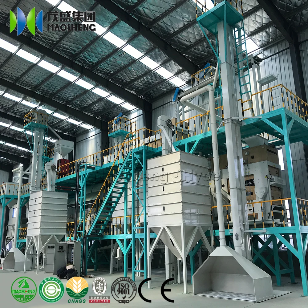 Seed Processing Machine Complete Sorghum Soybean Corn Wheat Rice Seed Cleaning and Processing Plant Rice Destoner Machine