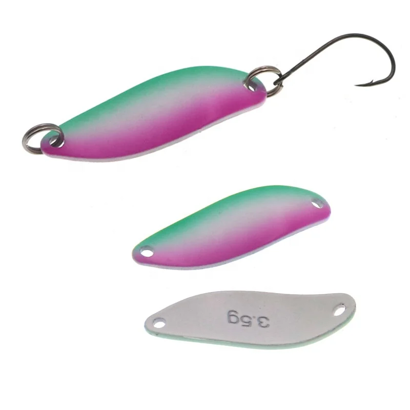 
HISTOLURE 3.5g mini colorful bait fishing baits metal spinner lure trout metal spoon single hook fishing lure 