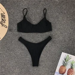 Cikini 2020 Crotchless Swimwear TwoPiece Swimsuit Sexy tight bikini