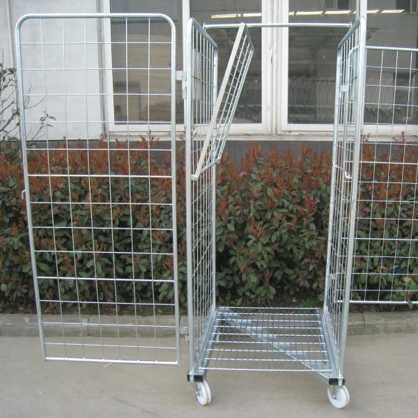 
Roll coloured containerA large supermarket warehouse storage trolley 