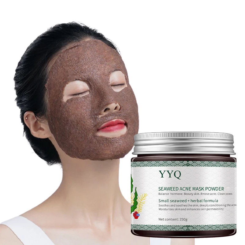 
OEM/ODM custom acne treatment remove ance seaweed powder seaweed facial powder moisture mask acne mask 