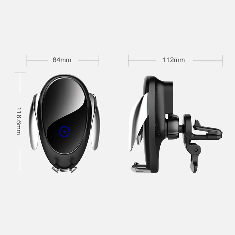 Car Mount Mobile Phone Holder 360 Rotation Degree Stent Magnetic Car Holder Wireless Charger