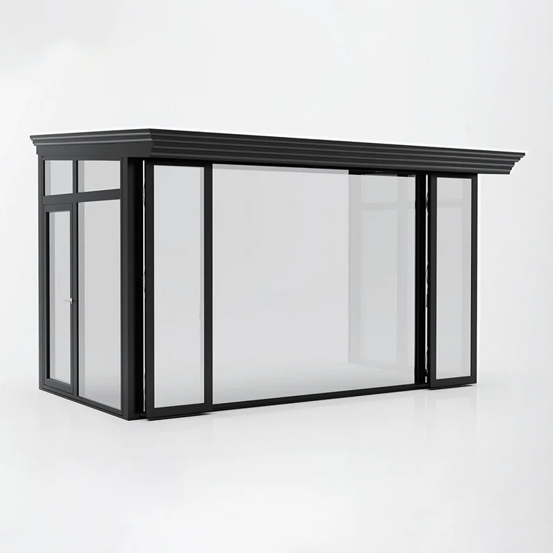Wholesale Customization Aluminum Double Tempered Glass Solarium Summer House Free Standing Room Solarium Winter Garden