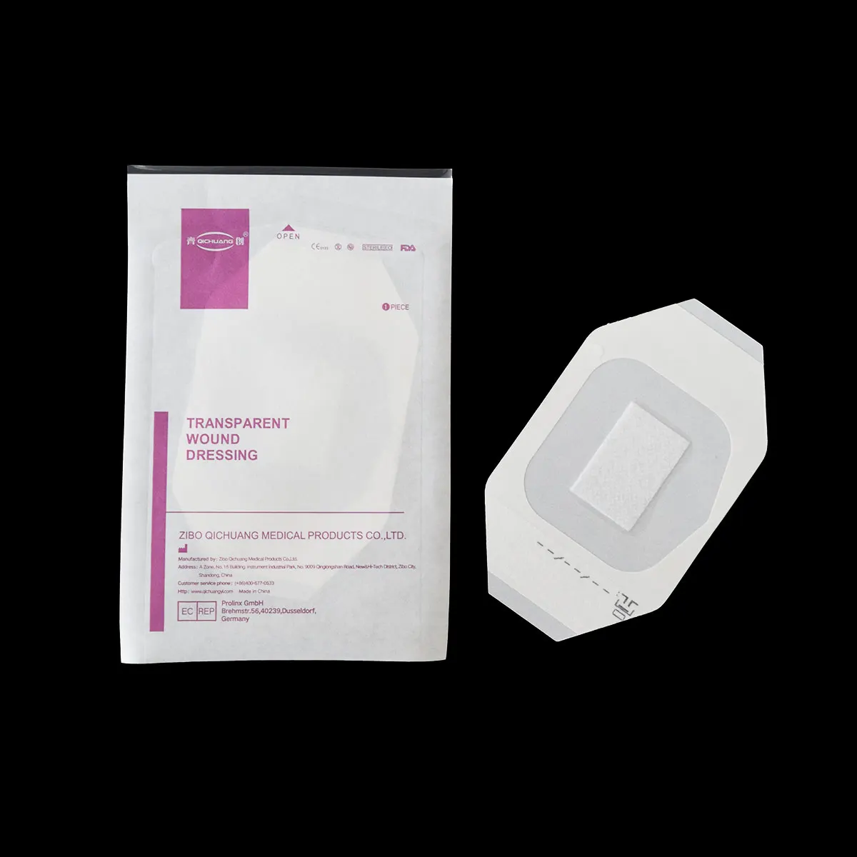 Medical Waterproof Transparent Film Dressing Adhesive Island Dressing