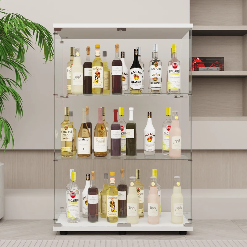 China cabinet with glass shelves Glass perfume display cabinet glass cabinets lego acrylic minifigure display case comic con toy