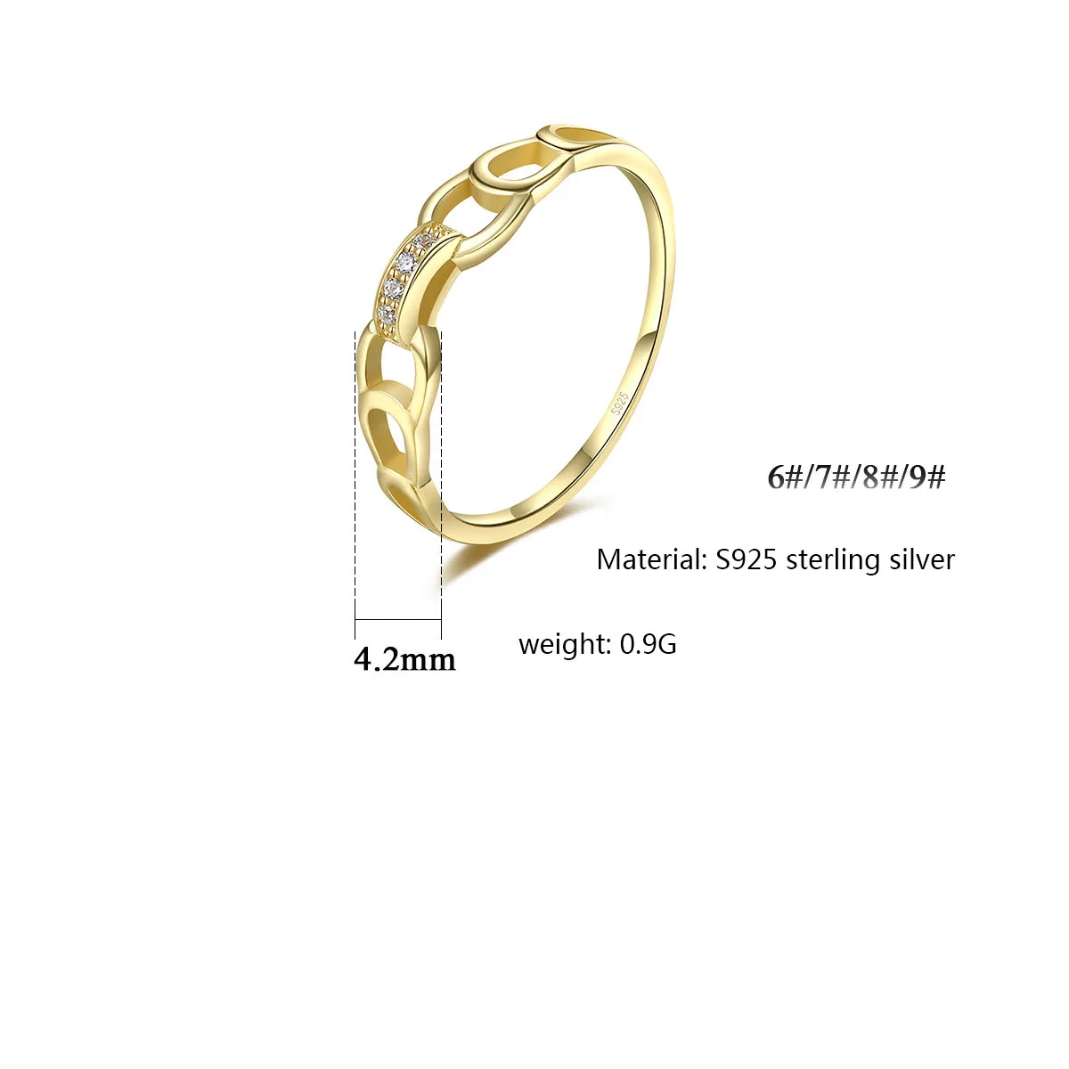 925 Sterling Silver Japanese Exquisite Hollow Zircon Round Ring Women Noble Elegant Wedding Jewelry