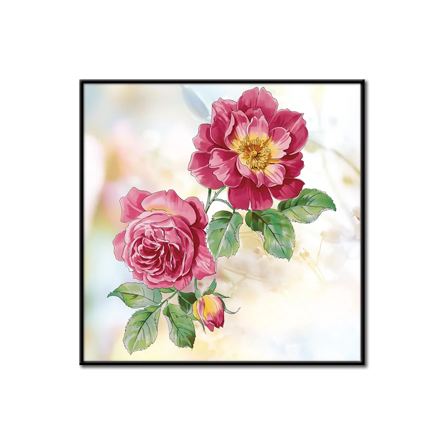 Cross Stitch Kits Embroidery DIY Needlework 11CT Stamped Kit and 14CT Counted Set for Home Decoration Patterns Flowers NCMF194