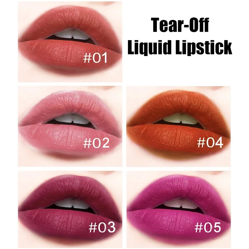Hot sale Peel Off Lip Liner Tattoo Long Lasting Lip Stain Peel Off Liplinner blue peel off liquid lip stain tint stains gloss