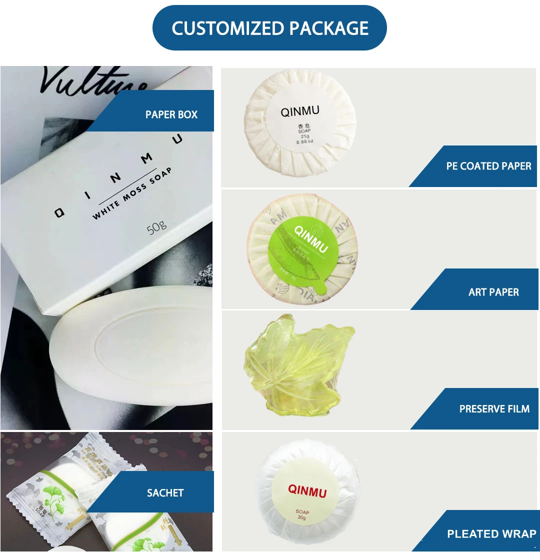 Wholesale 15g 30g 20g spa soap for  Luxury hotel custom travel round hotel disposable soap