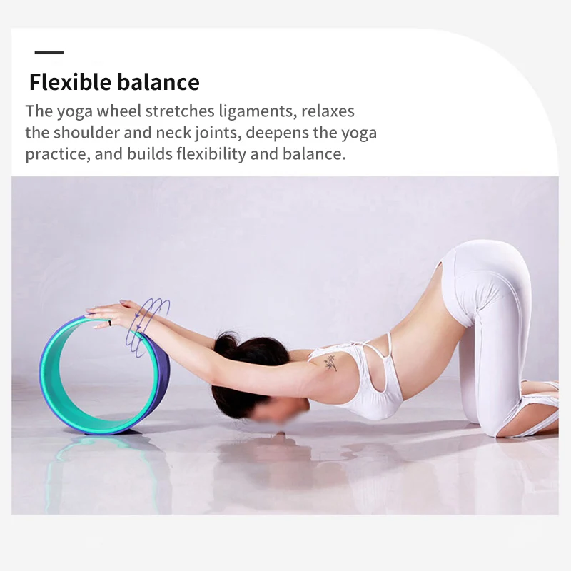 Fitness Back Training Slimming Waist Shape Ring Circle Yoga Pilates Wheel
