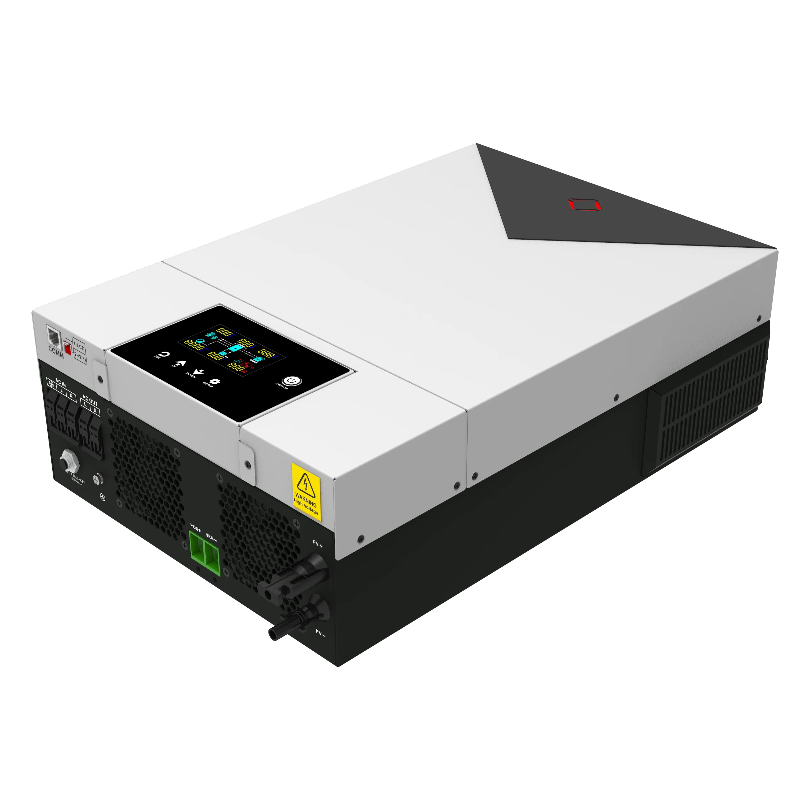6200W 48Vdc hybrid inverter support on grid and off grid solar inverter 120A MPPT Charger