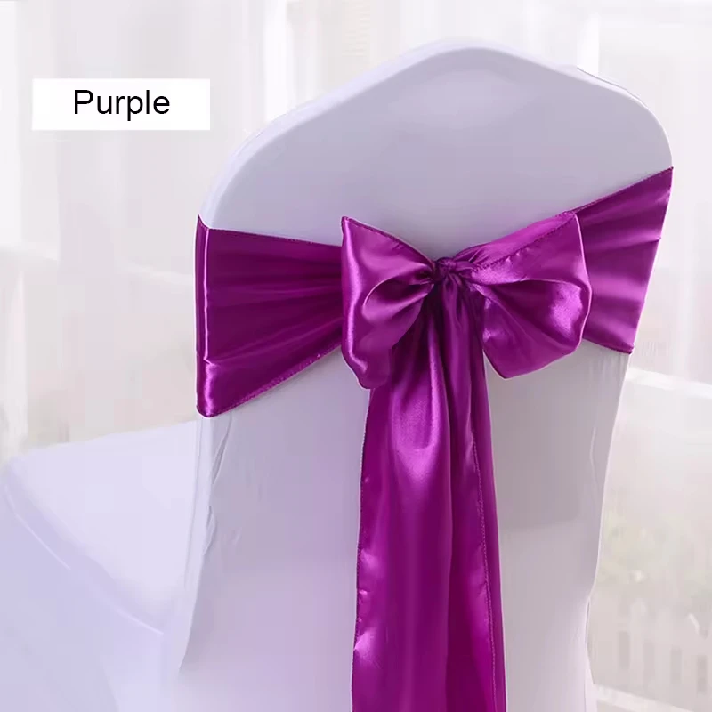 Wedding Chair Decorations Stretch Chair Bows Chair Sashes for Party Banquet