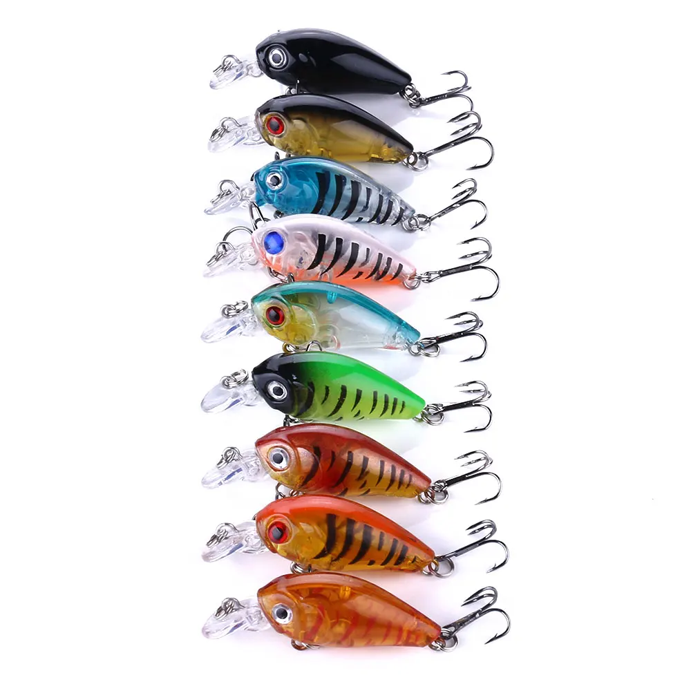 Wholesale 4.5cm 4g Artificial Hard Bait Mini Wobbler Crankbaits Fishing Lures