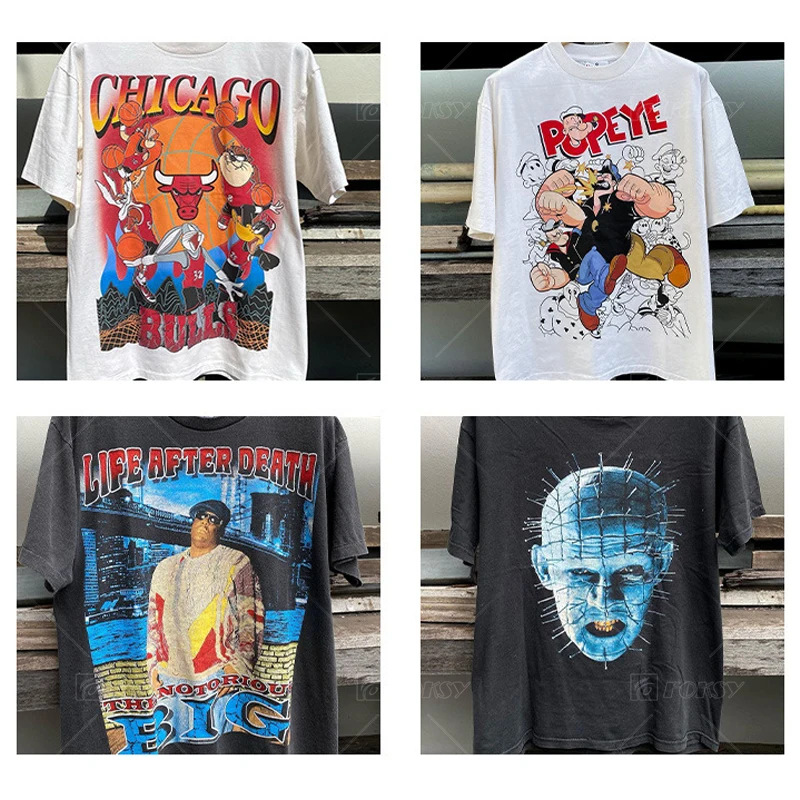 Custom T-Shirt Printing Add Your LOGO Personalized Custom Printed T Shirt For Men Plain Oversized Cotton Tee