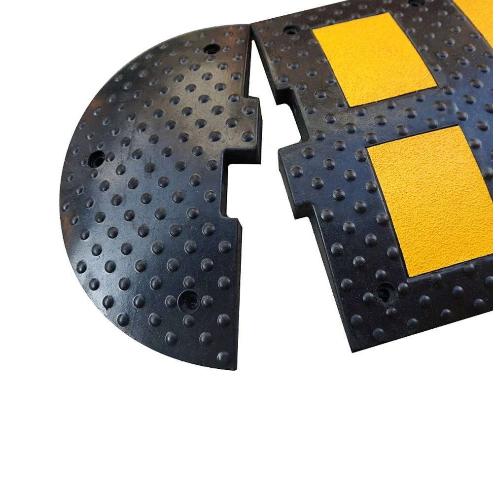 500X500X50Mm Durable Strength Vehicle Speed Down Cars Slow Rubber