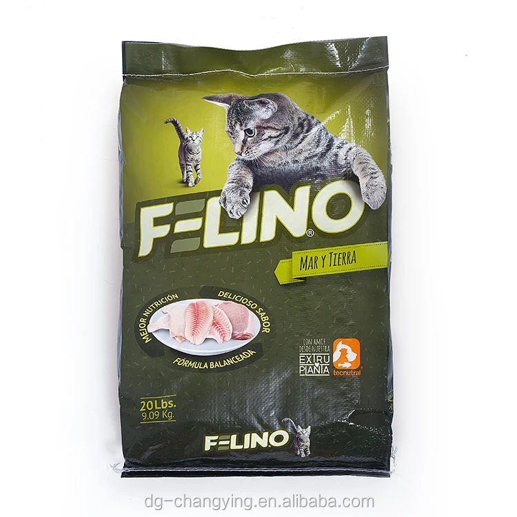 25kg pet food packaging 2.5kg golden dog cat litter empty custom colored sheep pig pet packaging bags sack