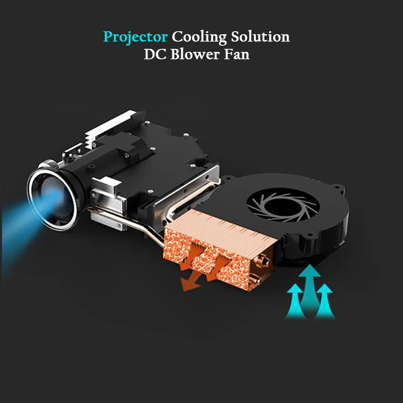 Custom Manufacturer 4020 Plastic Blade Projector 5V 12V 24V Plastic Ball or Hydraulic Bearing DC Air Blower Fan