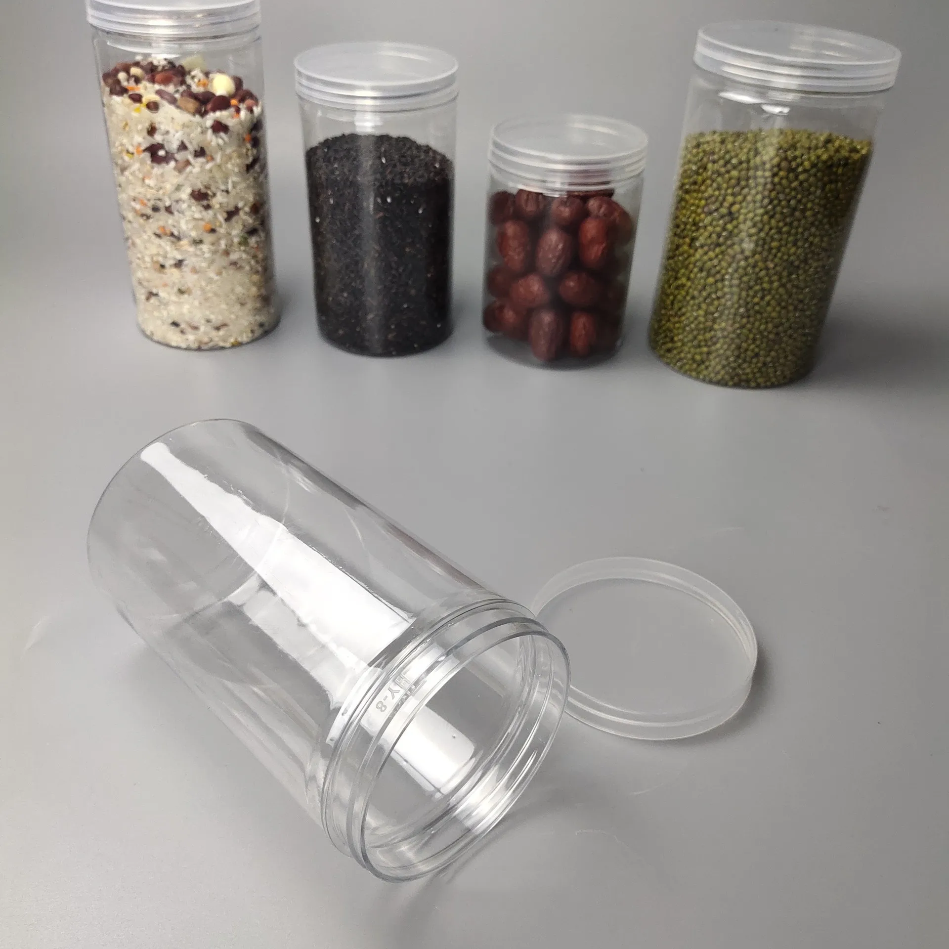 Home Appliance Spice Plastic Jar Coffee Sugar Salt Seasoning Container With Lined Lid