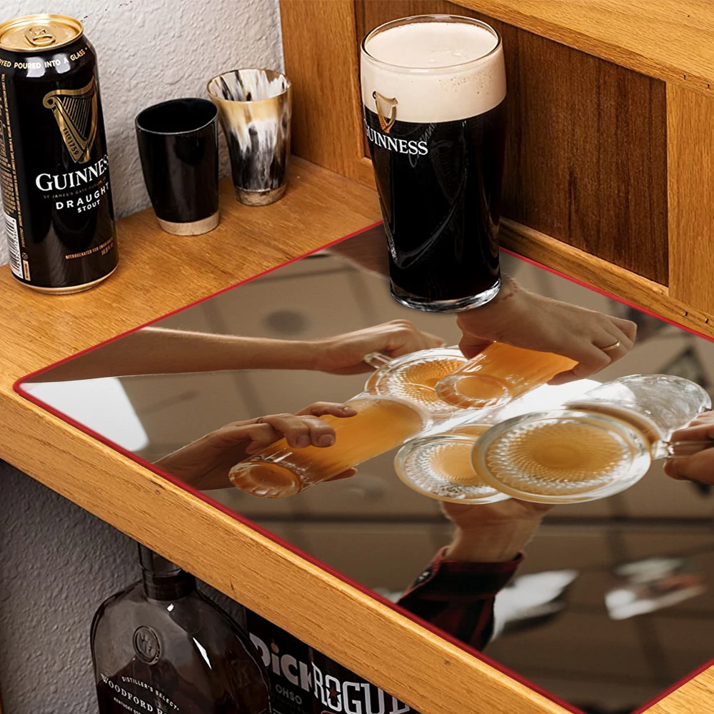 Personalized Customization Bar Runner Beer Mat With Custom Logo Non-Slip Soft Bar Mat