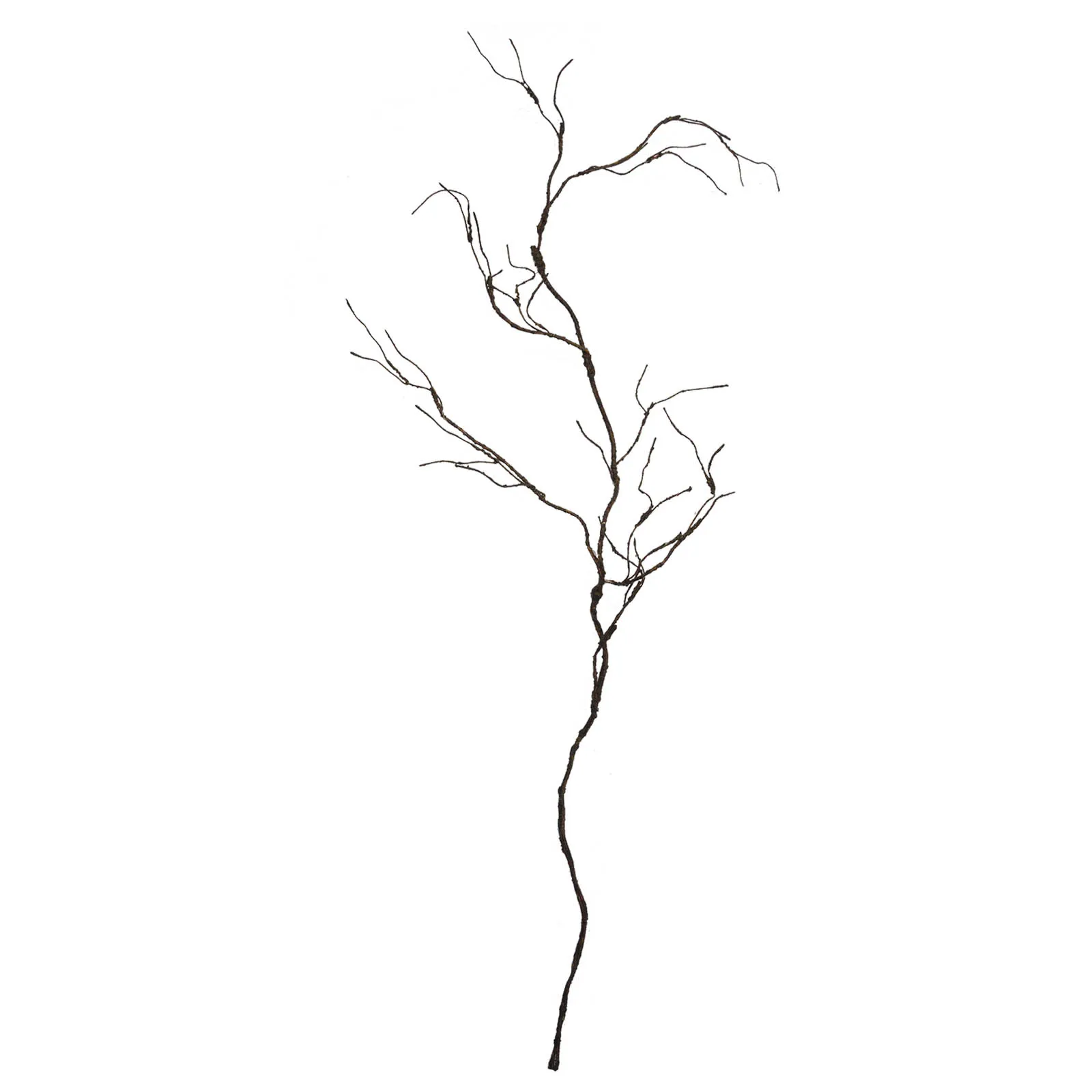 Home decoration artificial dead branches, brown plastic artificial branches