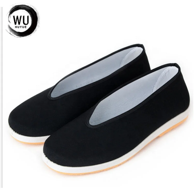 China wholesale white rubber sole martial arts canvas Kungfu Shoes