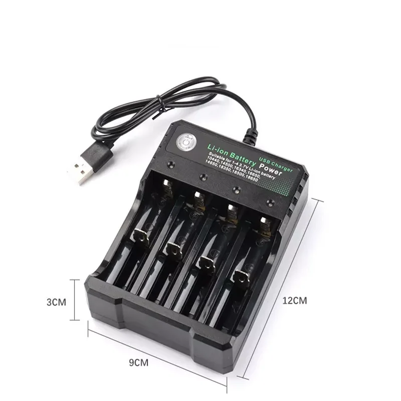Electronic 18650 18500 16340 14500 26650 Battery Charger slot