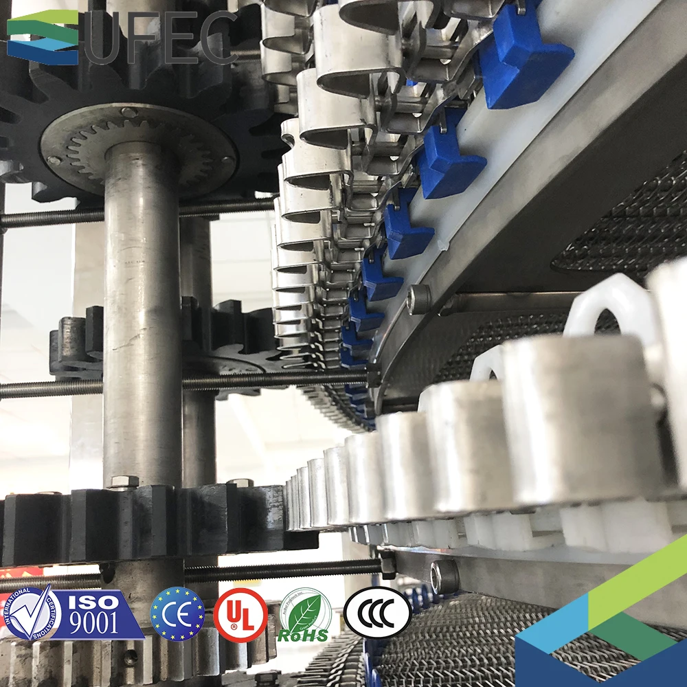 1500kg/h iqf spiral freezer fast freezing  stainless steel belt tunnel freezer equipment for seafood freezing