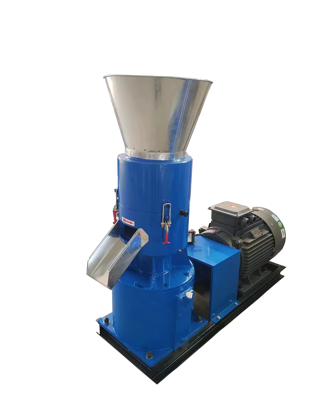 Manufacturer of biomass feed pellet mill with mixing drum equipment for Animal feed production