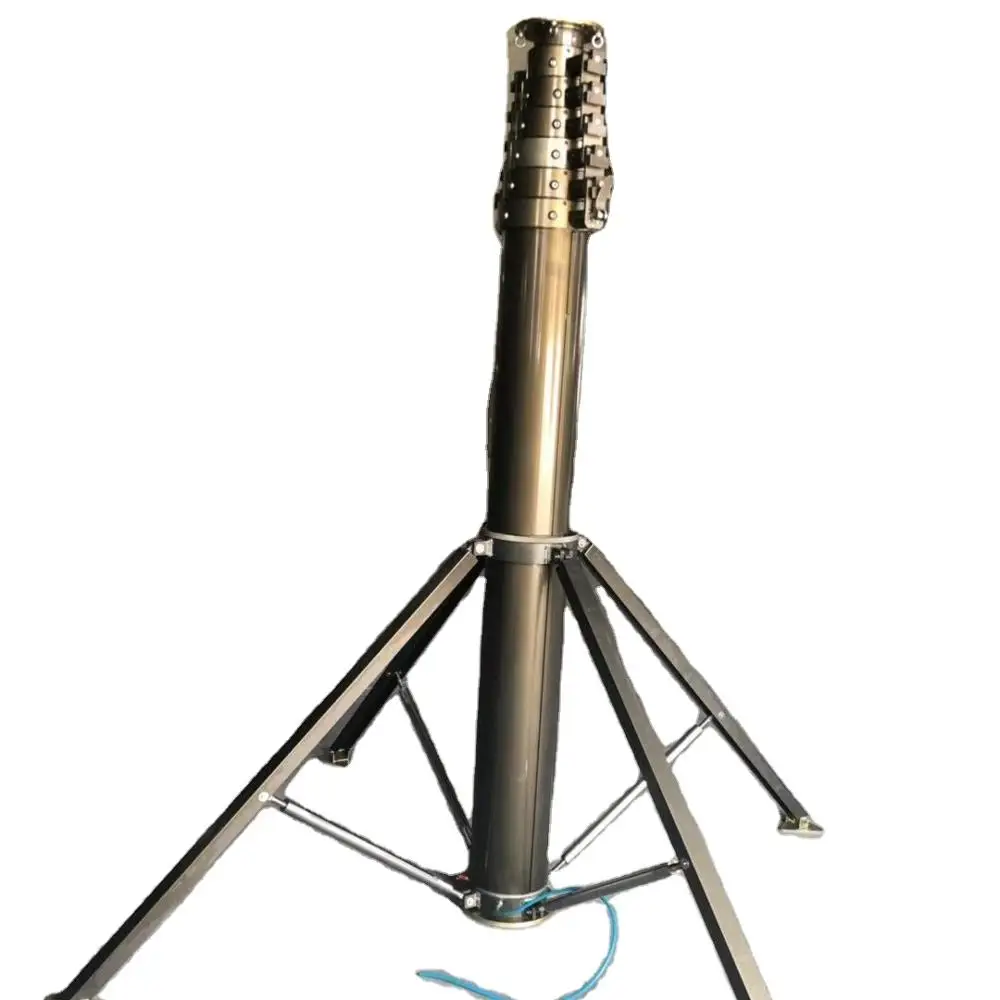 
9m telescoping antenna mast for telecommunication 