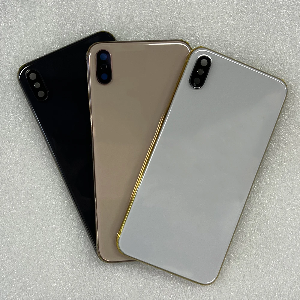 Запасные корпуса мобильного телефона с рамкой для Iphone Xs Max заднее стекло задняя крышка аккумулятора