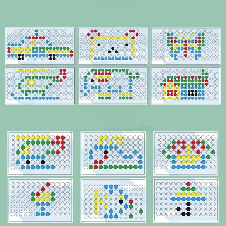 3+Years Large Magnetic Toys Doodle Board with Magnetic Beads and Pen Drawing Board Magnetic Drawing Board for Kids