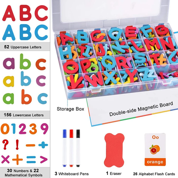 EVA foam magnetic abc alphabet and number teaching and learning toys for toddlers