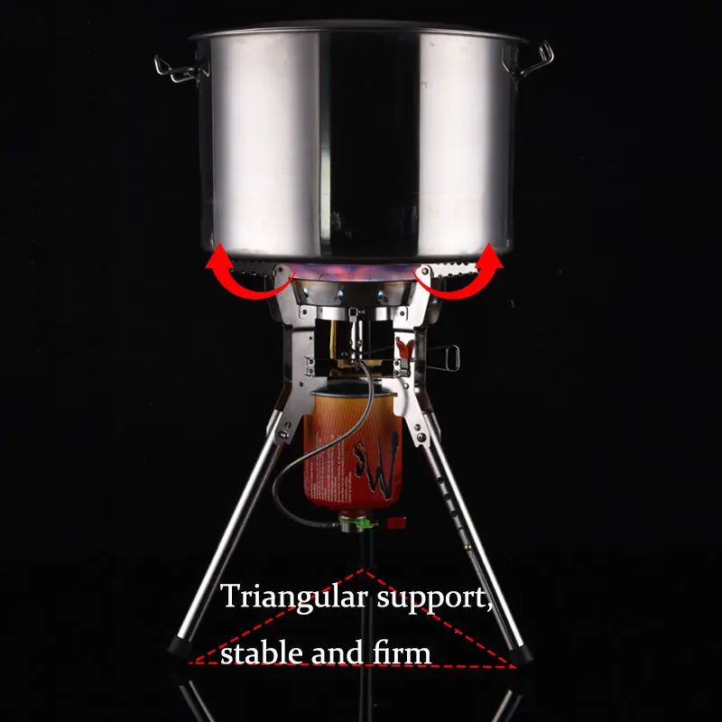 Outdoor Camping Gas Stove BRS-69 High Power 8400W Portable Foldable Burner Camping Picnic Windproof Stove Backpack Camp Cooker