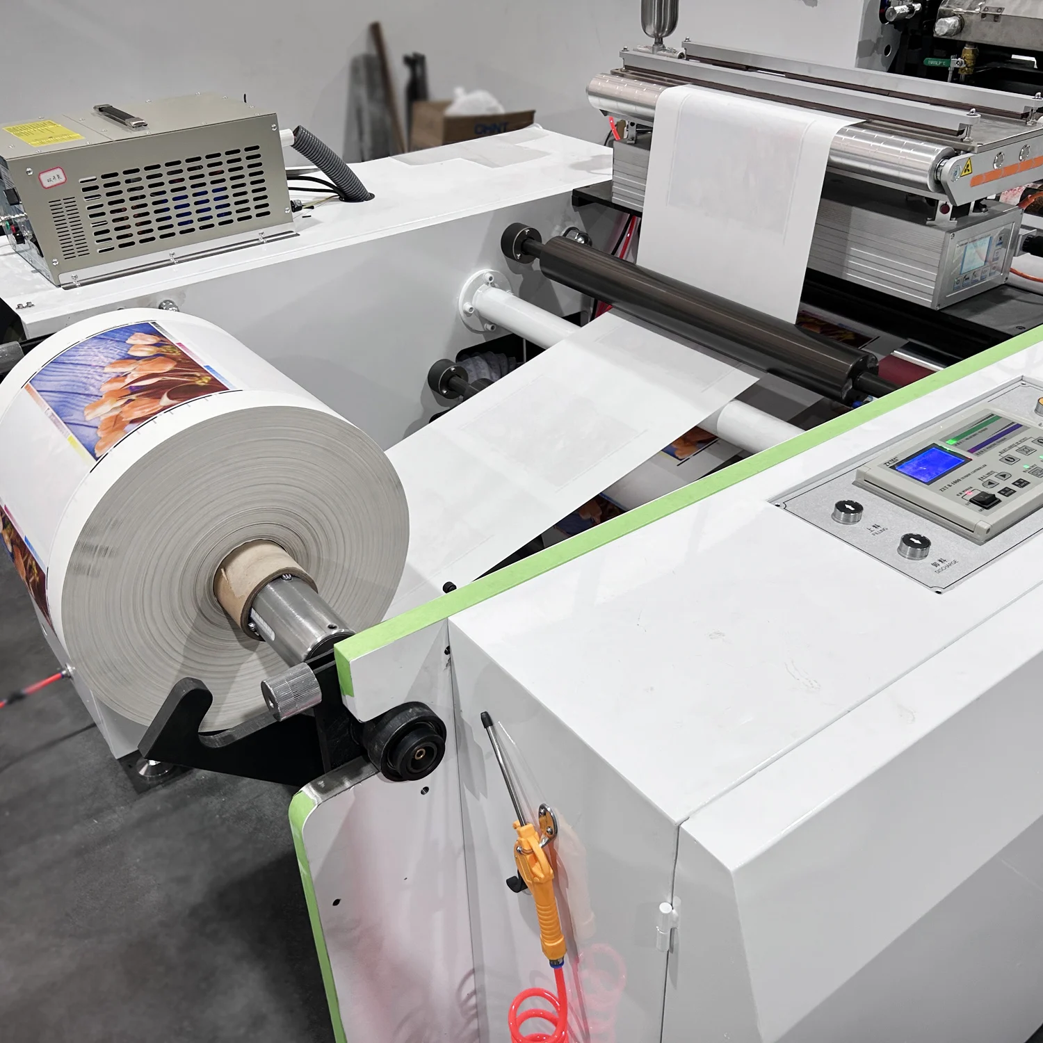 HJRYIN-450 8 Color IR Dryer Paper Film Foil  Flexo Graphic Printer Web Guide Station Flexographic Printing Machine