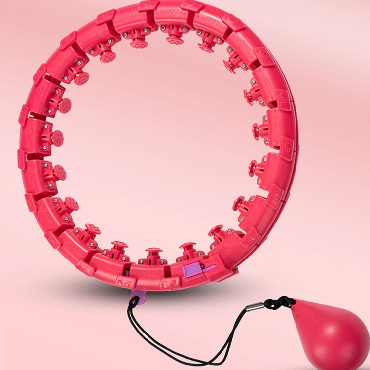 Wholesale Adults Detachable Slimming Hula Circle Adjustable weighted smart hula hoops lose weight exercise detachable po
