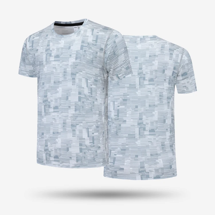 Gym Wear T Shirts For Men Muscle Shirts Cotton Elastane Tee Tops Clothing Rounded Hem T Shirt With Logo