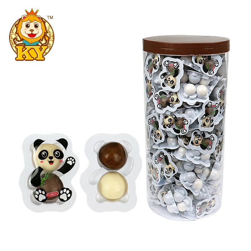 wholesale custom cute panda shape chocolate ball