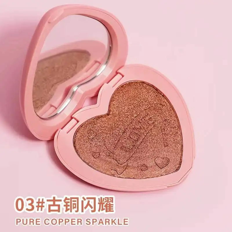 Three dimensional durable highlighter fine glitter powder naturally brightens the face High CD powder powder blusher