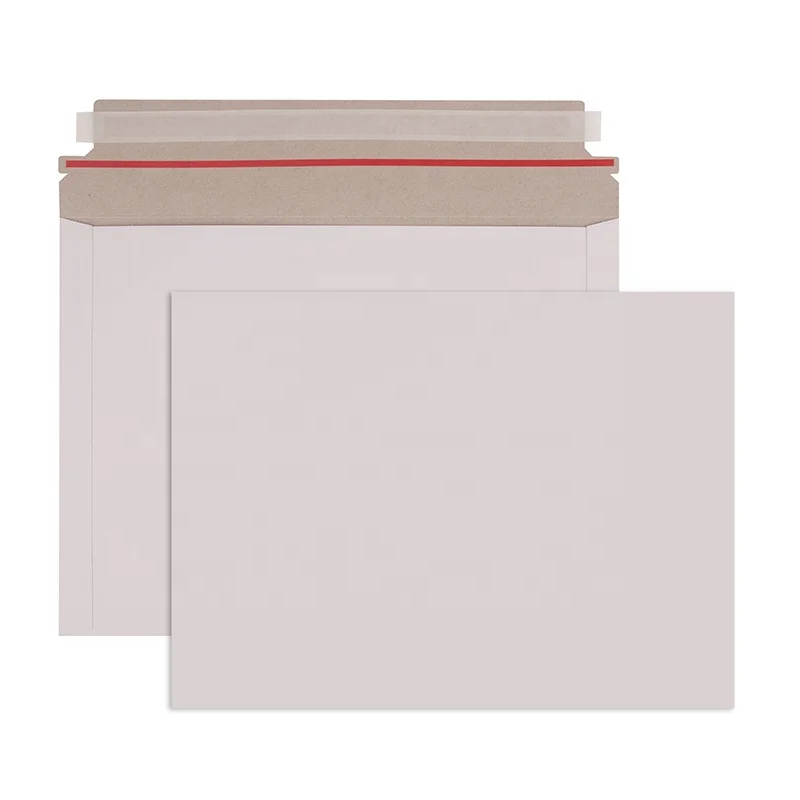 
White cardboard express mailing paper envelope 
