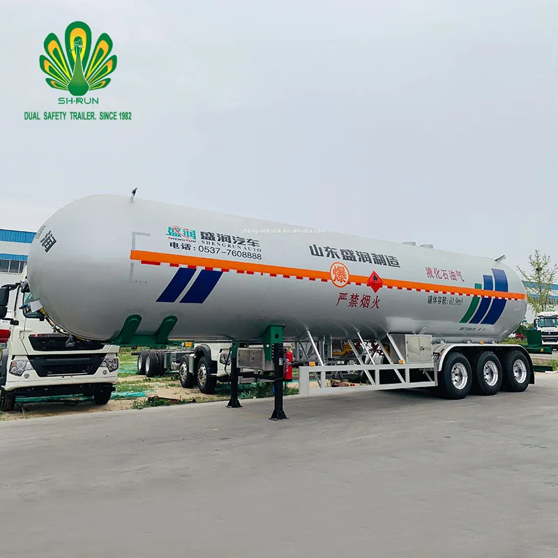 Manufacturer and factory supply 61.9 cbm propylene transport tanker LPG tank trailer