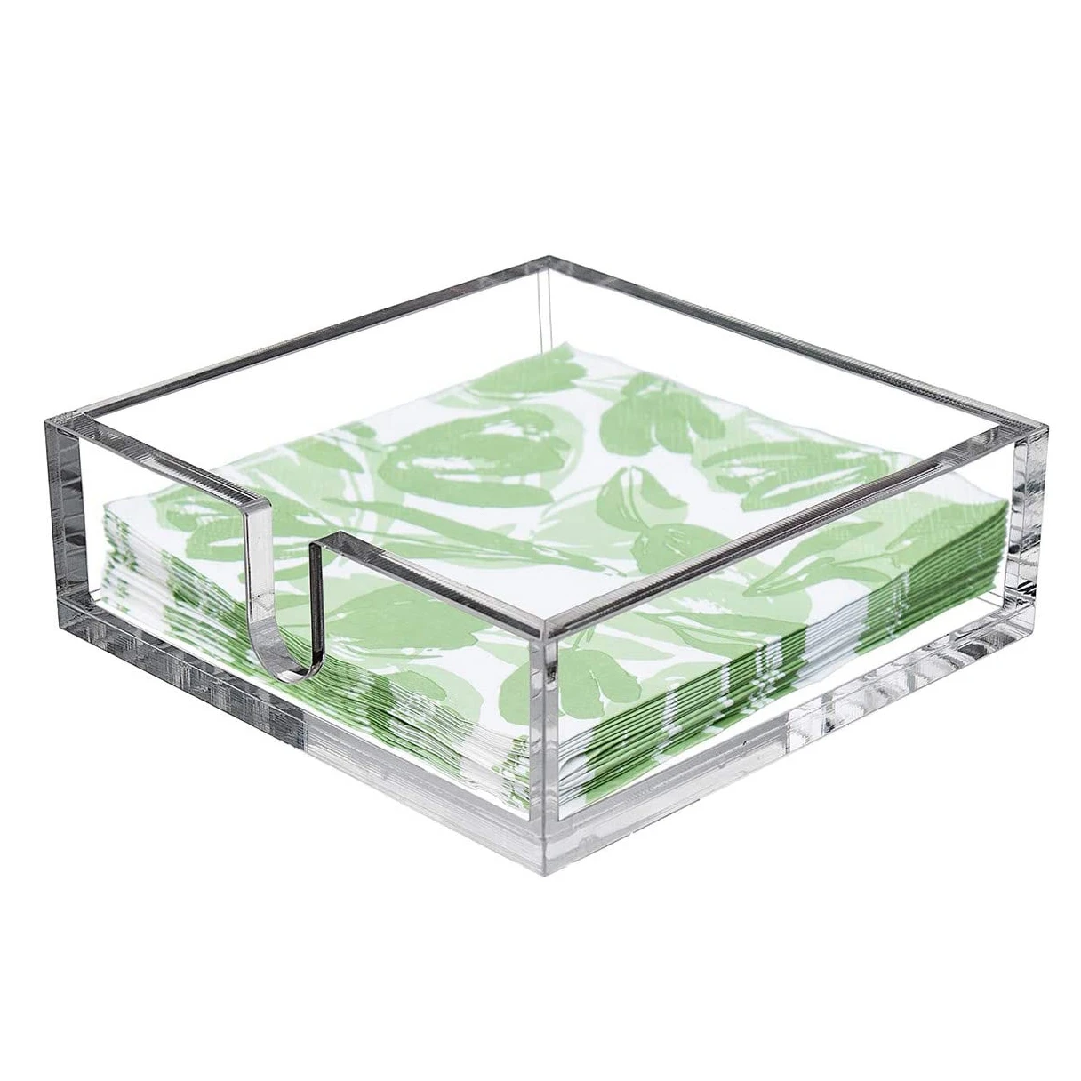 Акриловый держатель для обеденных салфеток настольный декоративный поднос обеденного стола и кухни