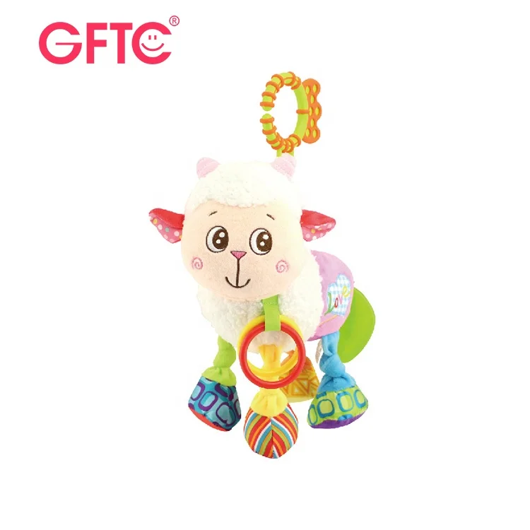 GFTC пользовательские детские игрушки плюшевая кукла погремушка развивающая многофункциональная игрушка зеркало Прорезыватель детская кровать колокольчик Игрушка
