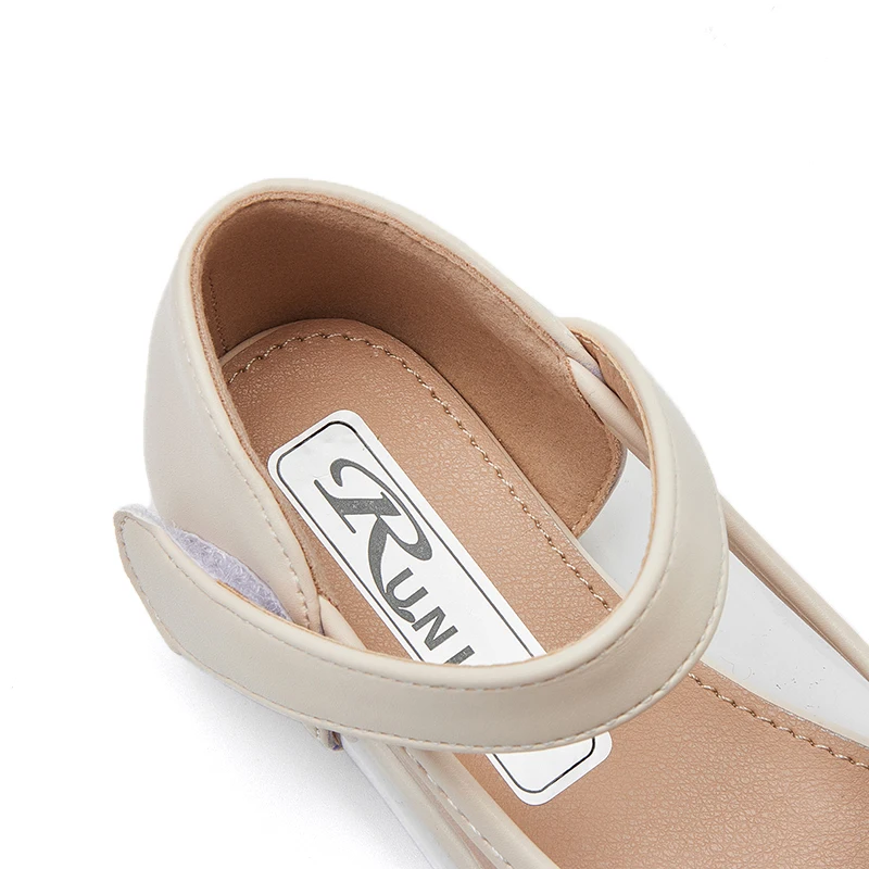 Mary Jane балетки на плоской подошве 2023 новые стили индивидуальные туфли для девочек однотонные из искусственной кожи маленьких и