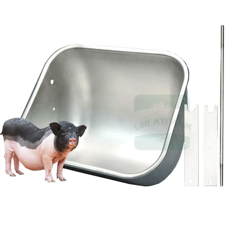 2023 Livestock stainless steel pig feeder trough for sow and SS304 Sow feeder used on Farrowing crate Sow Trough