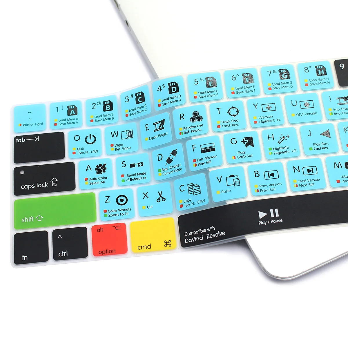 Shortcuts Keyboard Cover Waterproof Keyboard Protector Function Key For  macbook pro 13 touch bar a1707  a1706 us keyboard