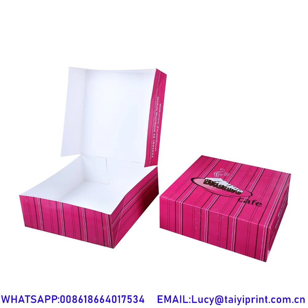 Box Cupcakes Cookie And Cake Box Transparent Safe Delivery Gift Cupcakes Pops Roll Packaging Pink Individual Cake Boxes