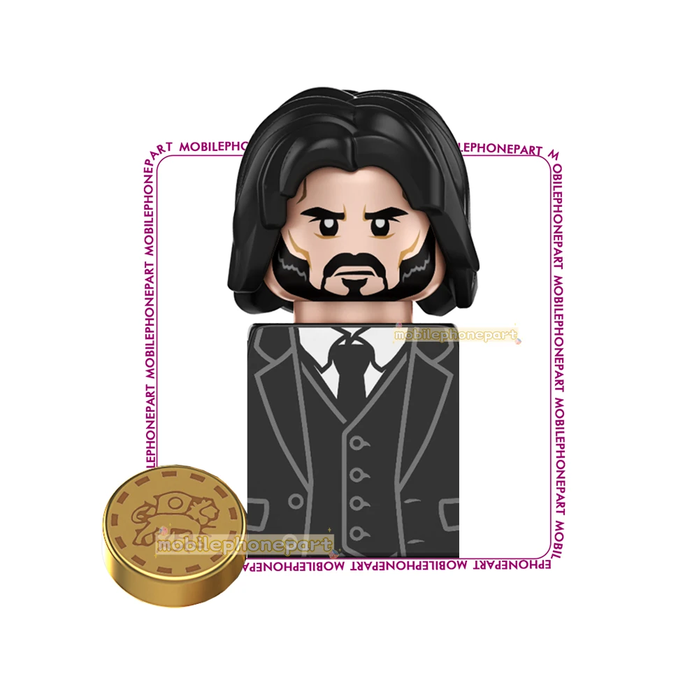 TP1008 Famous Movie John Wick Mini Action Figure Charon Winston Building Block Bricks Kids Educational Plastic Toy Juguete