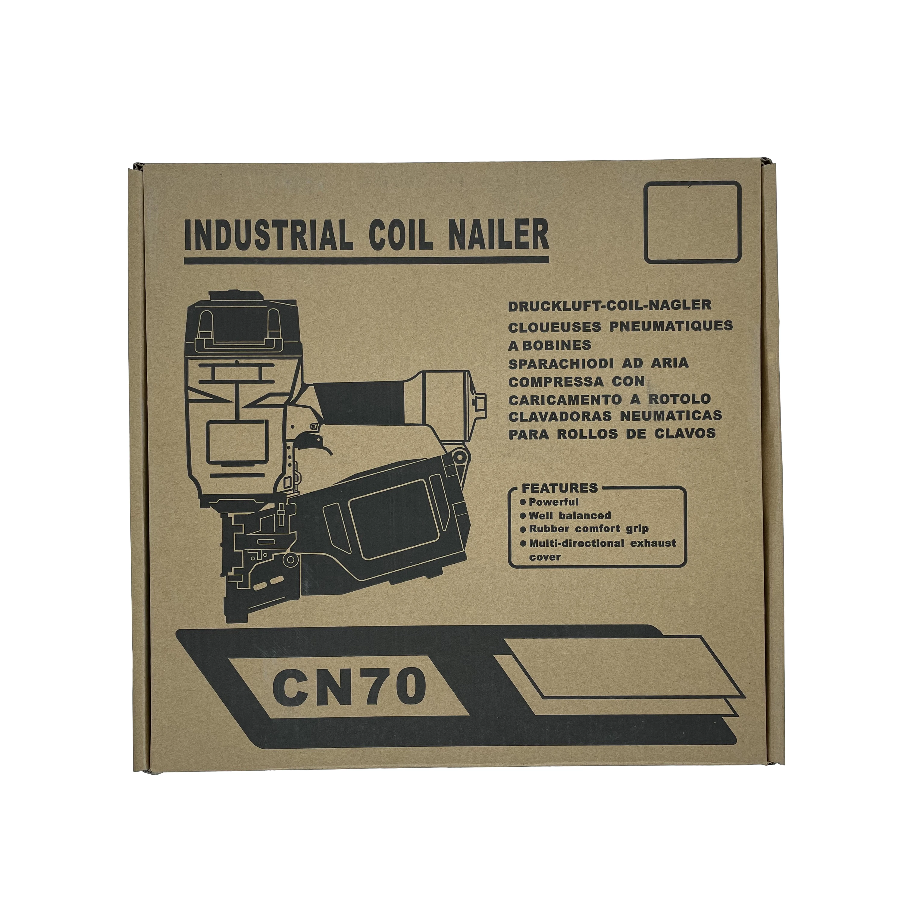 
Good balanced and powerful industrial pneumatic coil nailer Huyue CN70 coil nailer 