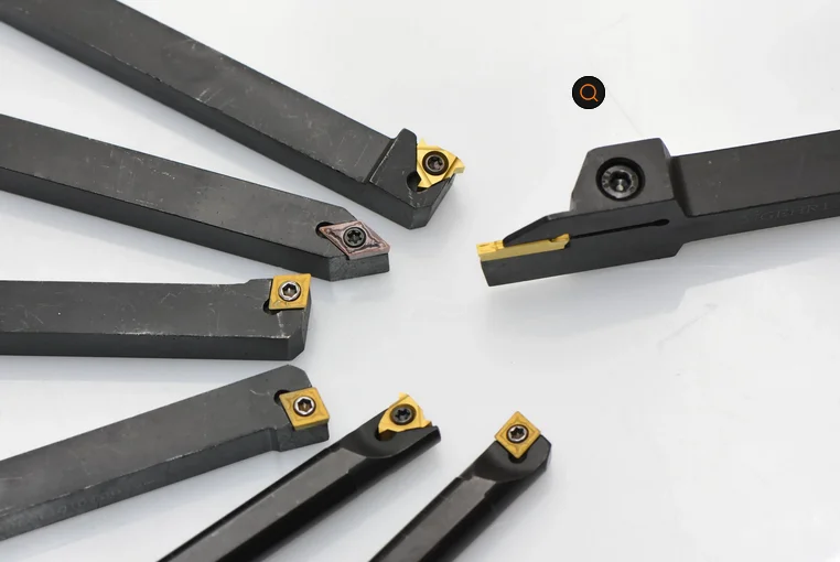 Factory Wholesale Lathe Indexable CNC Tool Holder External Turning Set with Different carbide turning inserts